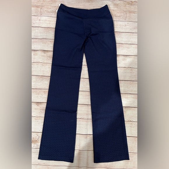 NWT JOE B Women's Dress Pants Dark Blue With Print Size Medium Pull On - Picture 5 of 6